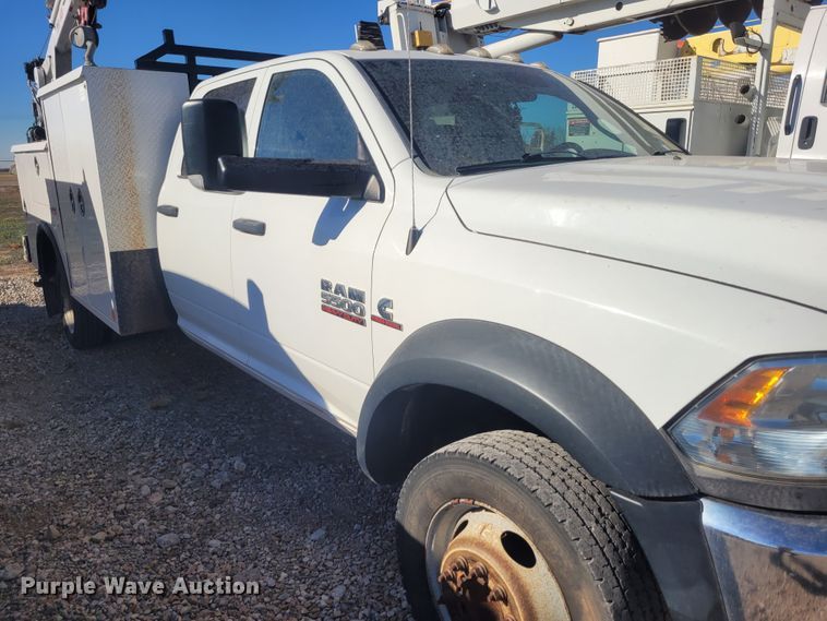 image for item DM1012 2014 Dodge Ram 5500HD  Crew Cab utility / service truck