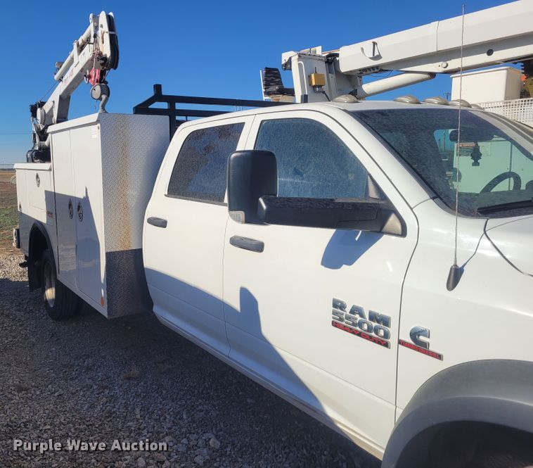 image for item DM1012 2014 Dodge Ram 5500HD  Crew Cab utility / service truck