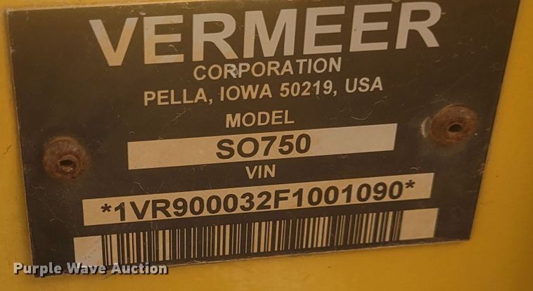 image for item DM1024 2015 Vermeer RTX 750  trencher
