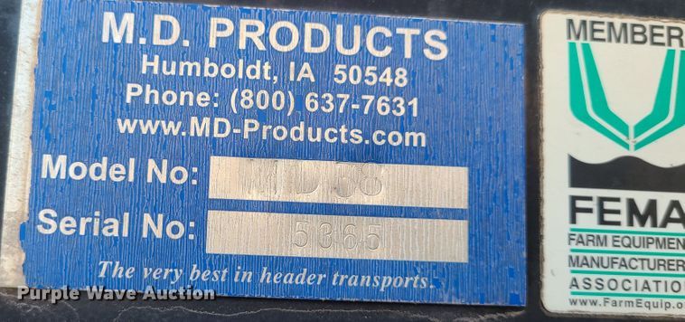 image for item FW9741 Stud King MD 38  header trailer