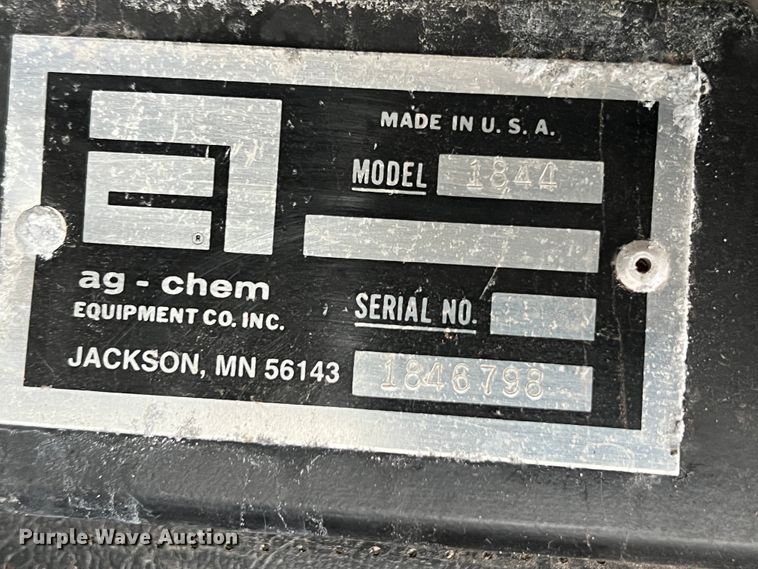 image for item ID9639 Ag-Chem TerraGator 1844  applicator cab and chassis