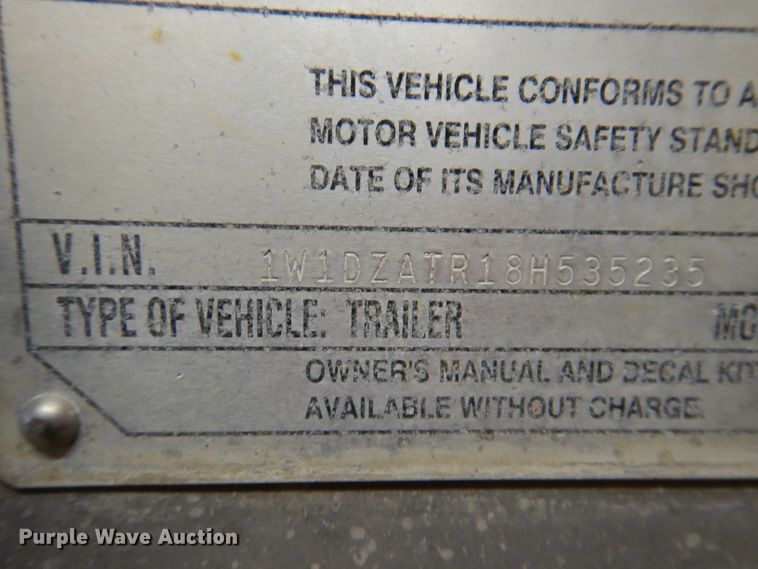 image for item JH9913 2008 Wilson PSGN-9332T  livestock trailer