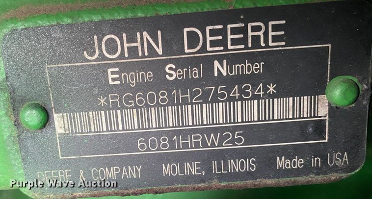 image for item JN9140 2005 John Deere 8320  MFWD tractor