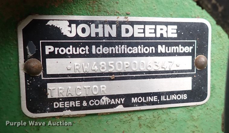 image for item JT9982 1984 John Deere 4850  tractor