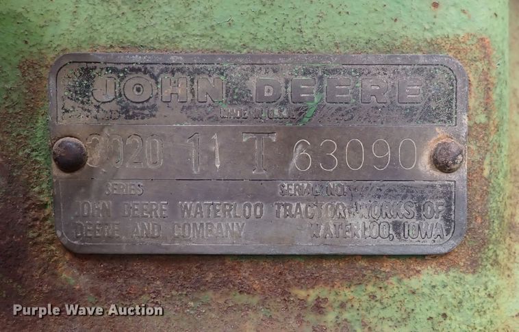 image for item JT9984 1964 John Deere 3020  tractor