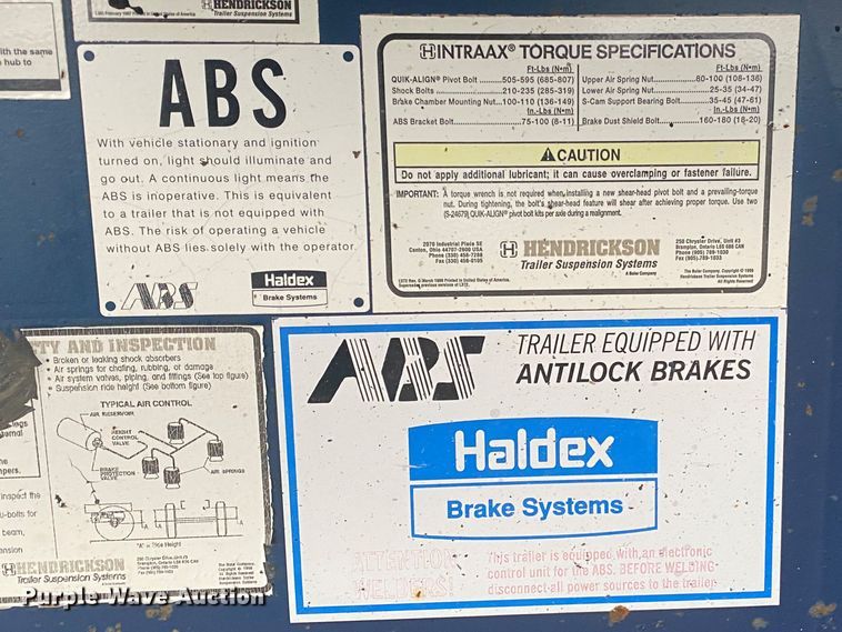 image for item DL6819 2002 Utility FS2CHA  flatbed trailer