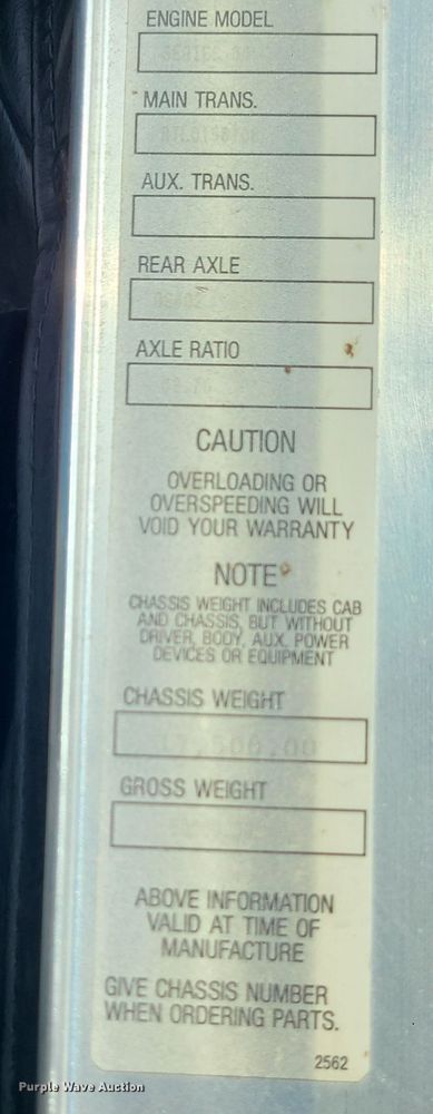 image for item GB9164 1996 Kenworth T600  semi truck