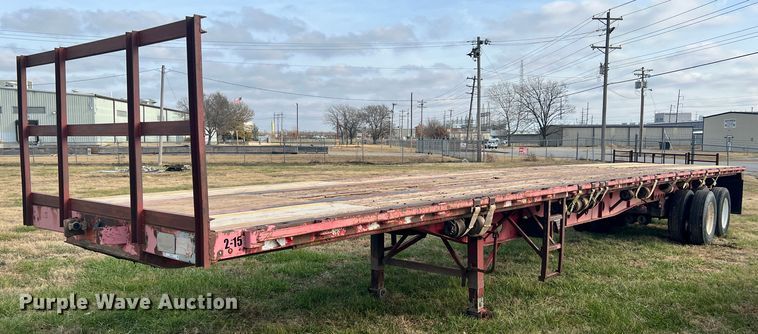 image for item ID9625 1995 Transcraft TL2000  flatbed trailer