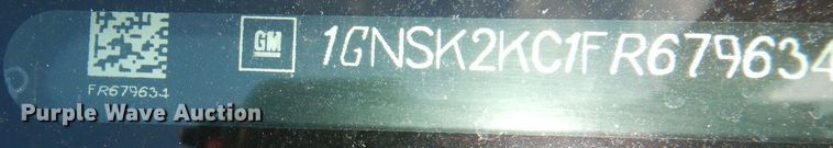 image for item DH8785 2015 Chevrolet Tahoe Police  SUV