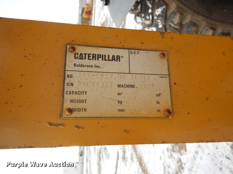 image for item DK3471 2016 Caterpillar 140M3  motor grader