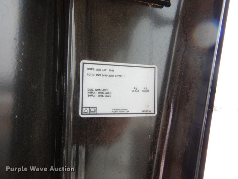 image for item DK3471 2016 Caterpillar 140M3  motor grader