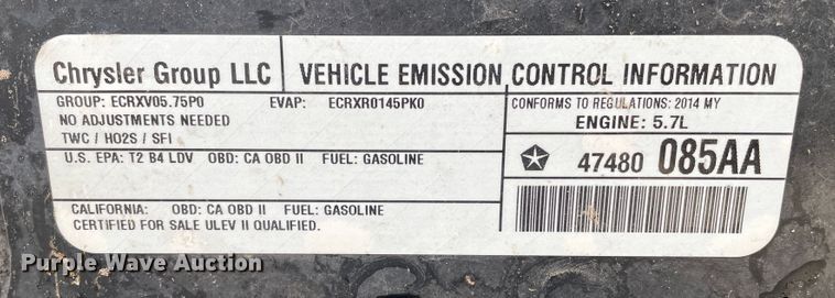 image for item DN0107 2014 Dodge Charger Police