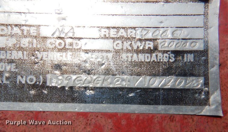 image for item DN2660 1997 Blair  equipment trailer