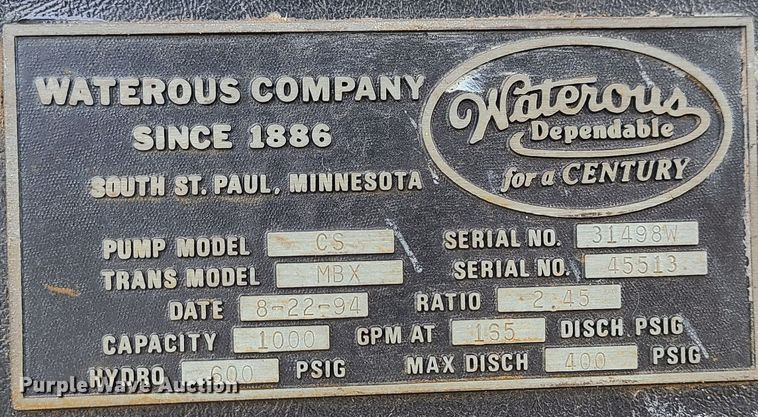 image for item GB9180 1974 Pierce A1823-301  pumper fire truck