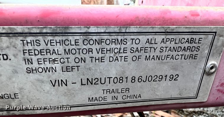 image for item ID9647 Utility trailer