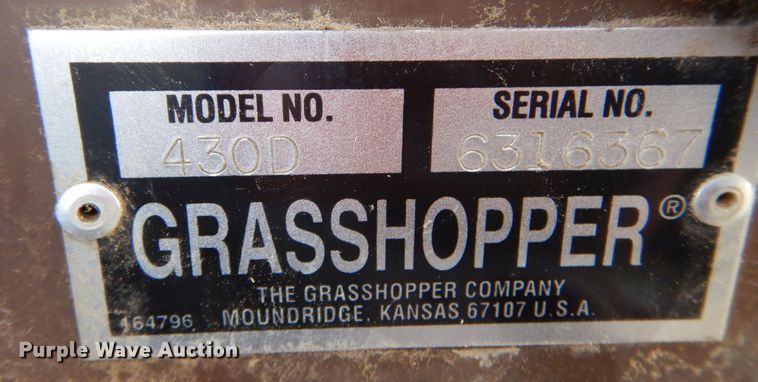 image for item IE9526 2013 Grasshopper 430D  ZTR lawn mower