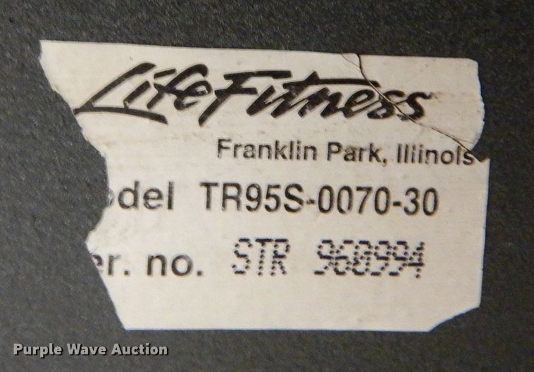 image for item IE9535 Life Fitness TR95S treadmill