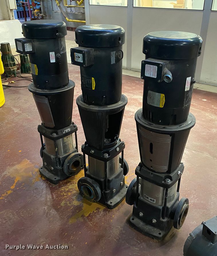 image for item IG9530 (3) Grundfos CR-45 pumps