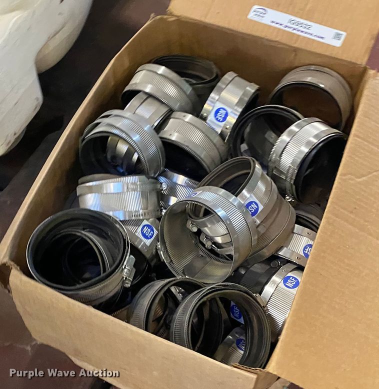 image for item IG9532 Approximately 24 no-hub 4" couplings