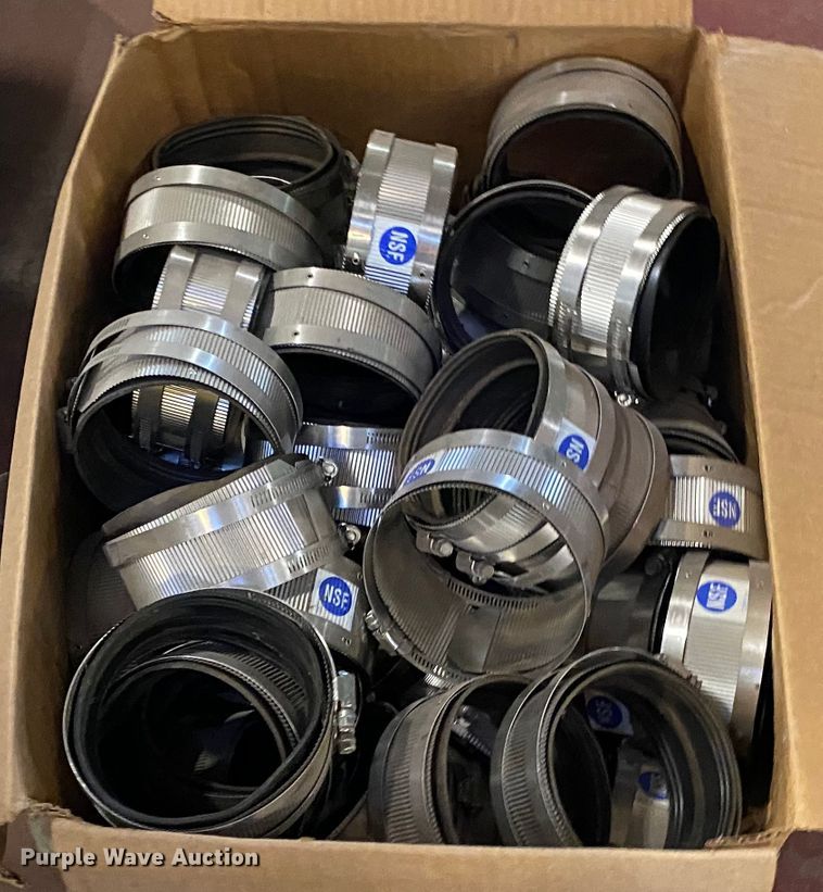 image for item IG9532 Approximately 24 no-hub 4" couplings