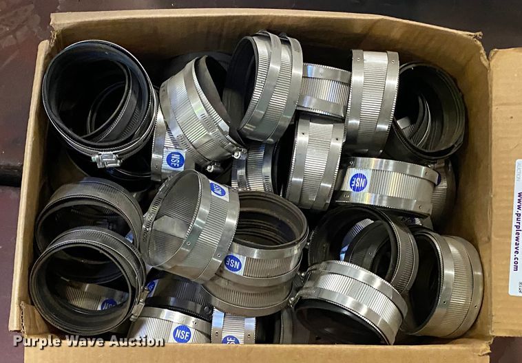 image for item IG9532 Approximately 24 no-hub 4" couplings