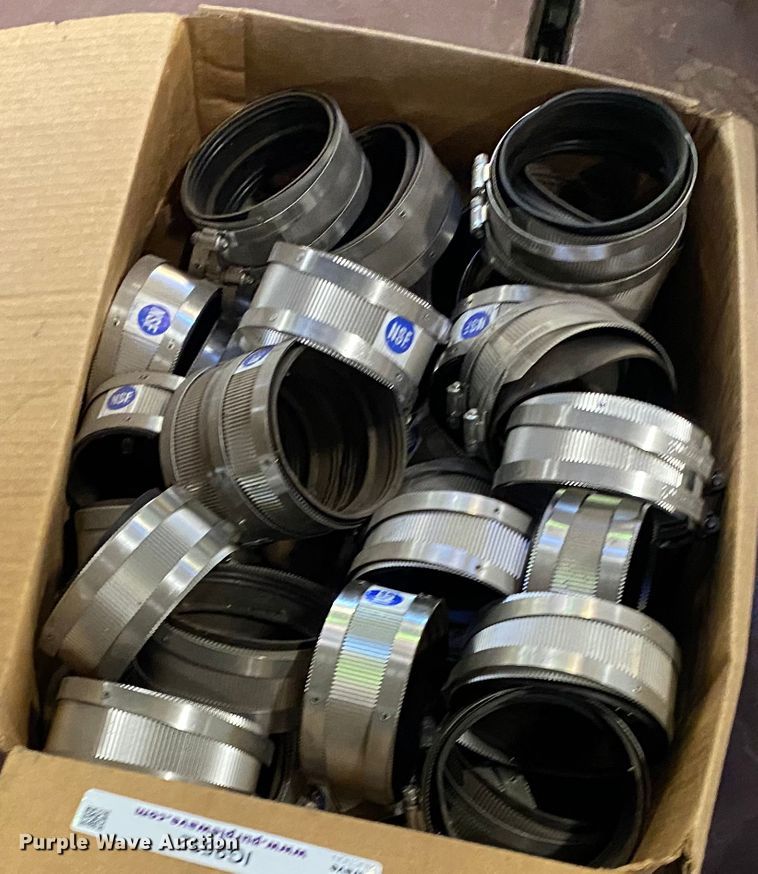 image for item IG9532 Approximately 24 no-hub 4" couplings