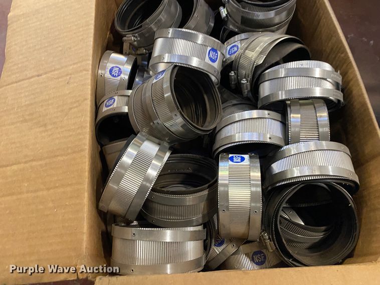 image for item IG9532 Approximately 24 no-hub 4" couplings