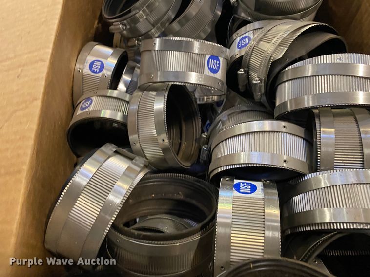 image for item IG9532 Approximately 24 no-hub 4" couplings