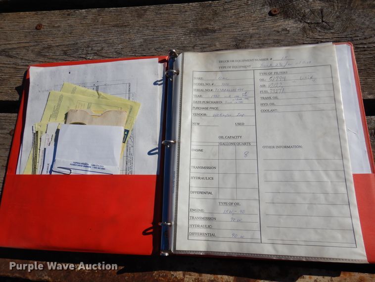 image for item JJ9705 1980 GMC 7000  oil distributor truck