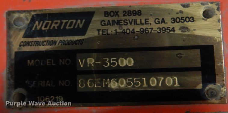 image for item JJ9707 Clipper VR-3500 concrete router