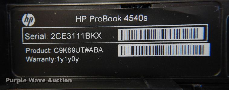 image for item JJ9724 (50) HP 4540 laptops