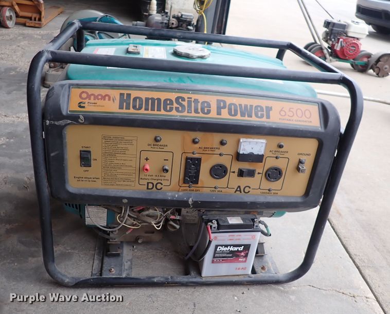 image for item JU9007 Onan 6500  generator
