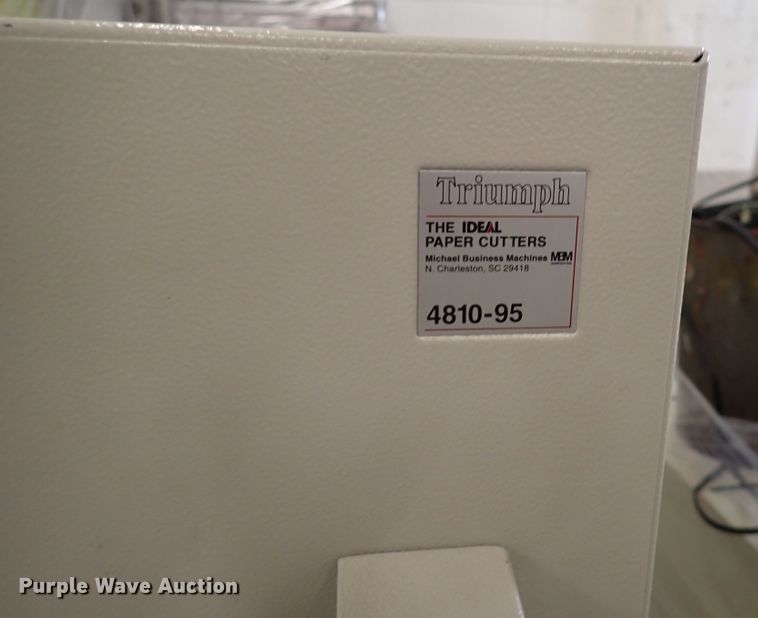 image for item JU9049 Ideal 4810-95  paper cutter