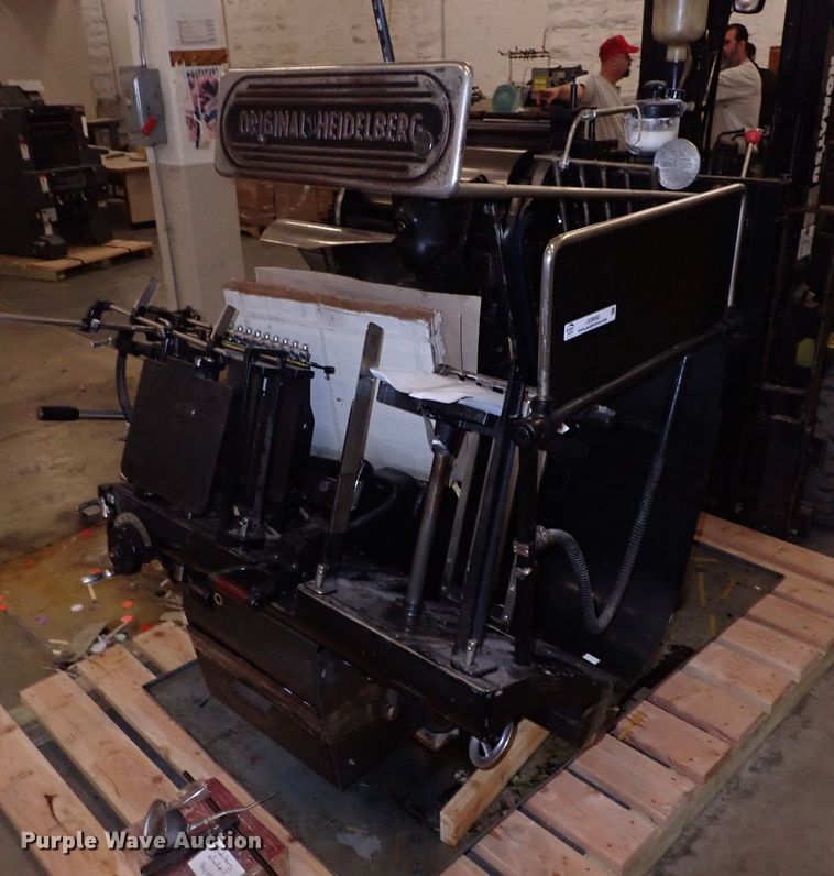 image for item JU9050 Heidelberg Original  letterpress printing press