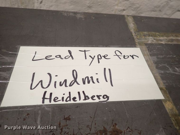 image for item JU9050 Heidelberg Original  letterpress printing press