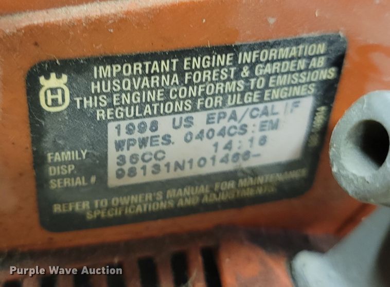 image for item KH9905 (2) Husqvarna chainsaws