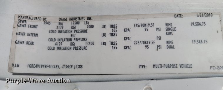 image for item KH9912 2009 Chevrolet C4500  ambulance