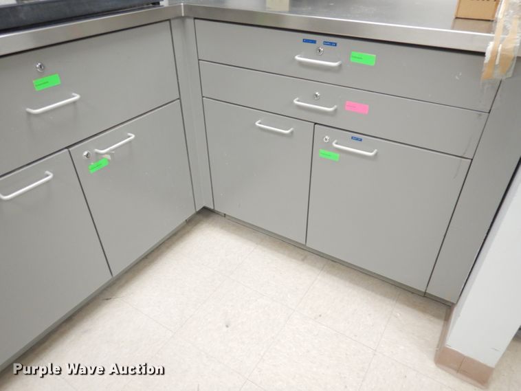 image for item KL9526 L-shaped dental work cabinet