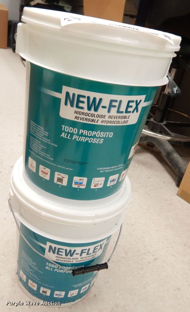 image for item KR9902 (2) 20 lbs buckets of New-Flex flex hidrocoloide reversible