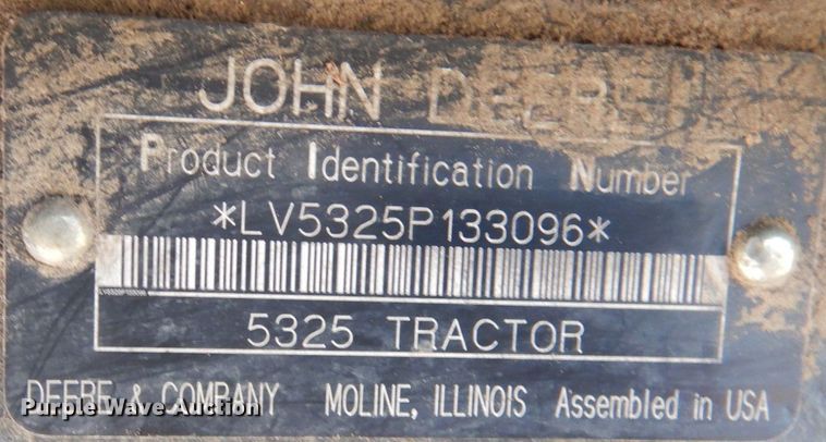 image for item DN2653 2005 John Deere 5325  MFWD tractor