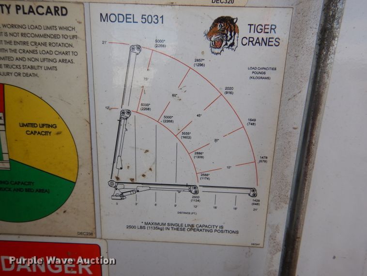 image for item DN5449 2007 Ford F550 Super Duty XL  utility / service truck