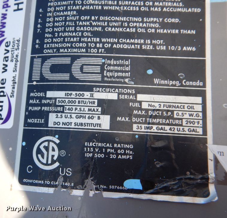 image for item HD9764 ICE  IDF-500-II heater