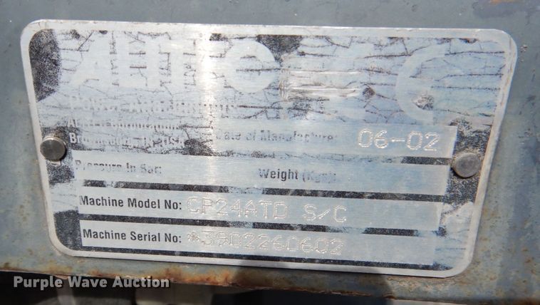 image for item HD9768 2002 Alitec CP24ATD S/C skid steer cold planer