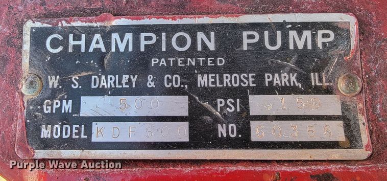 image for item JE9114 Chevrolet C50  pumper fire truck