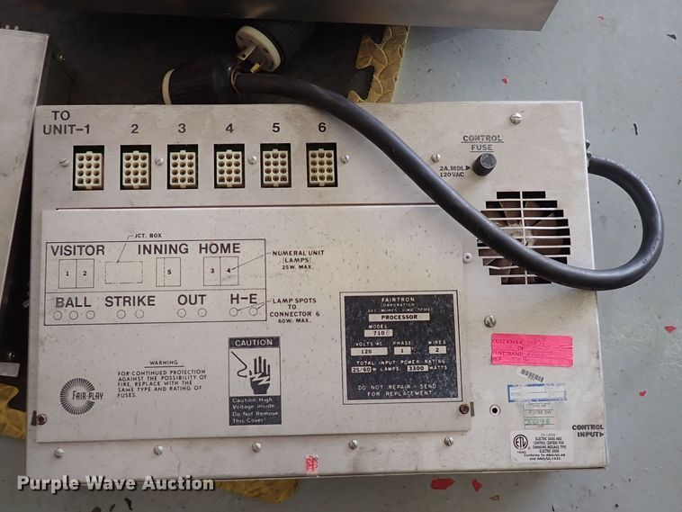 image for item JU9017 (2) baseball scoreboards