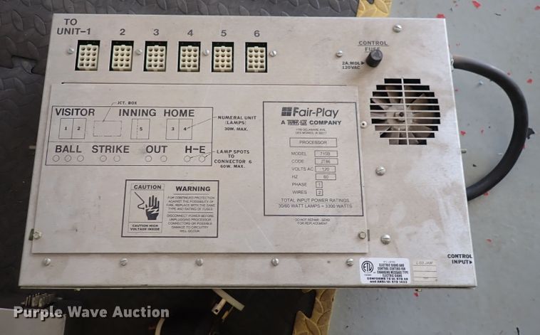 image for item JU9017 (2) baseball scoreboards