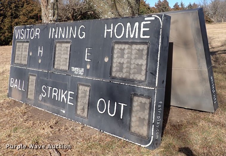 image for item JU9019 (2) Trans Lux baseball scoreboards