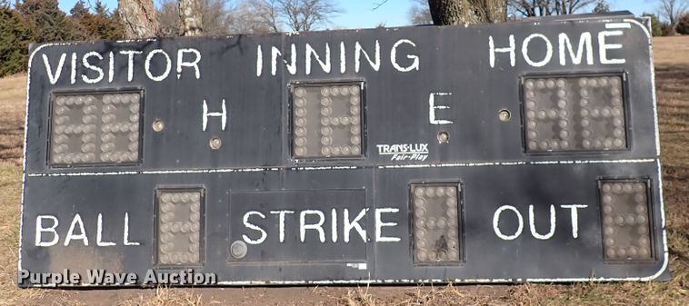 image for item JU9019 (2) Trans Lux baseball scoreboards