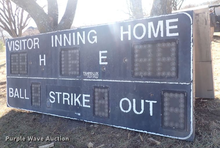 image for item JU9019 (2) Trans Lux baseball scoreboards