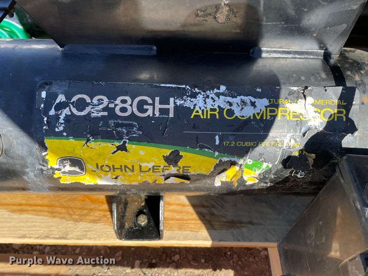 image for item JX9874 John Deere AC2-8GH  air compressor